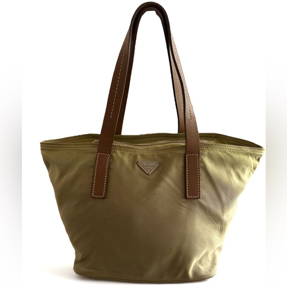 Prada Beige Nylon  Tote Bag - Picture 1 of 12